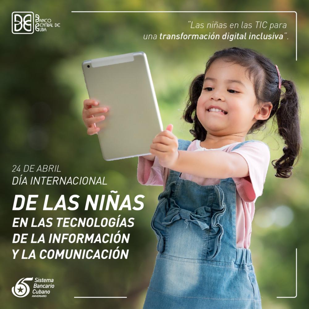 Imagen relacionada con la noticia:Día de las Niñas y las TICs en el Banco Central de Cuba